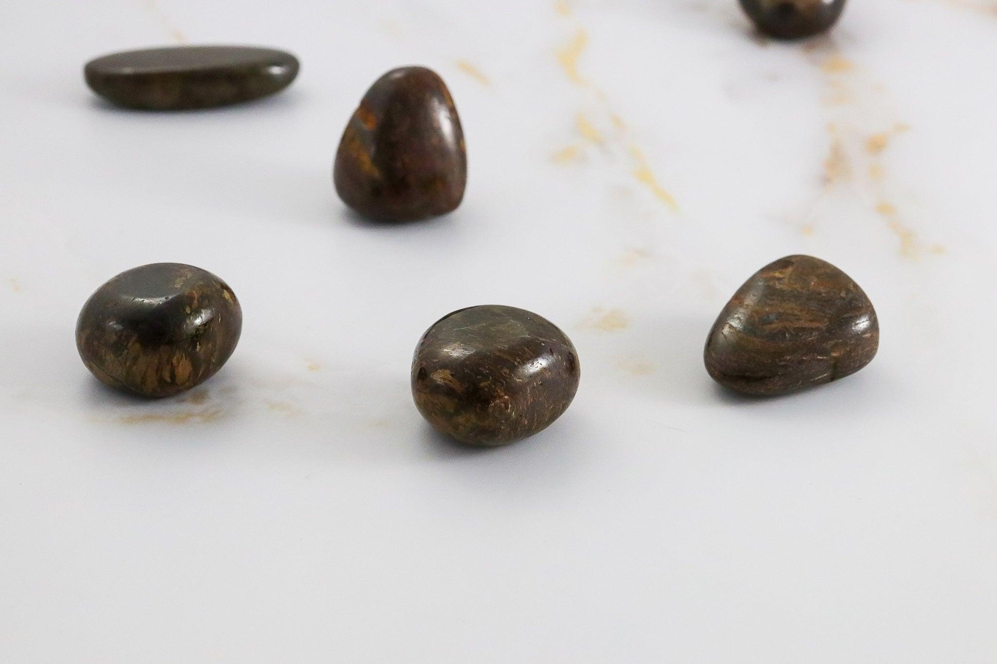 Rolled Bronzite Stone