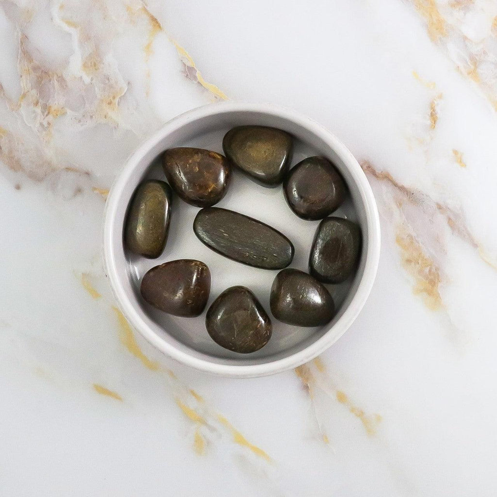 Rolled Bronzite Stone