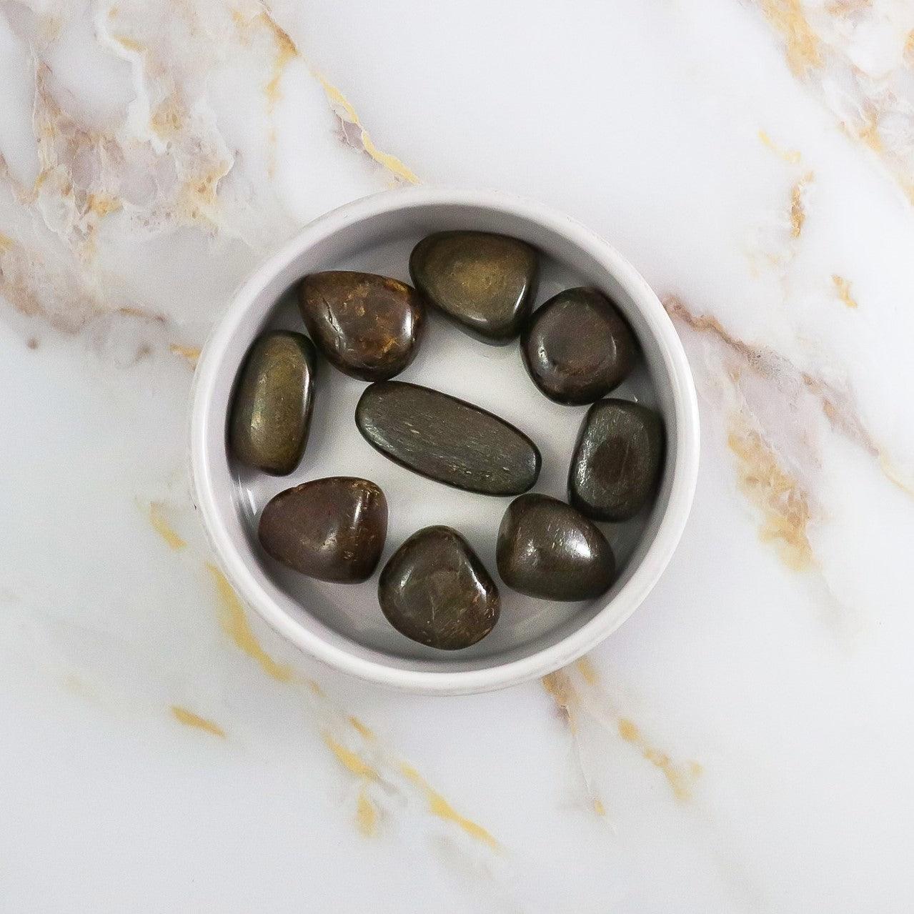 Rolled Bronzite Stone