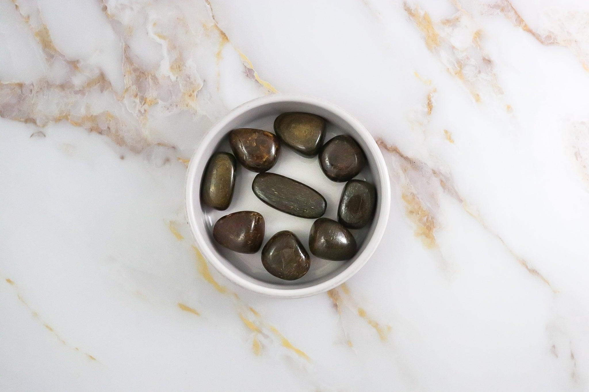 Rolled Bronzite Stone